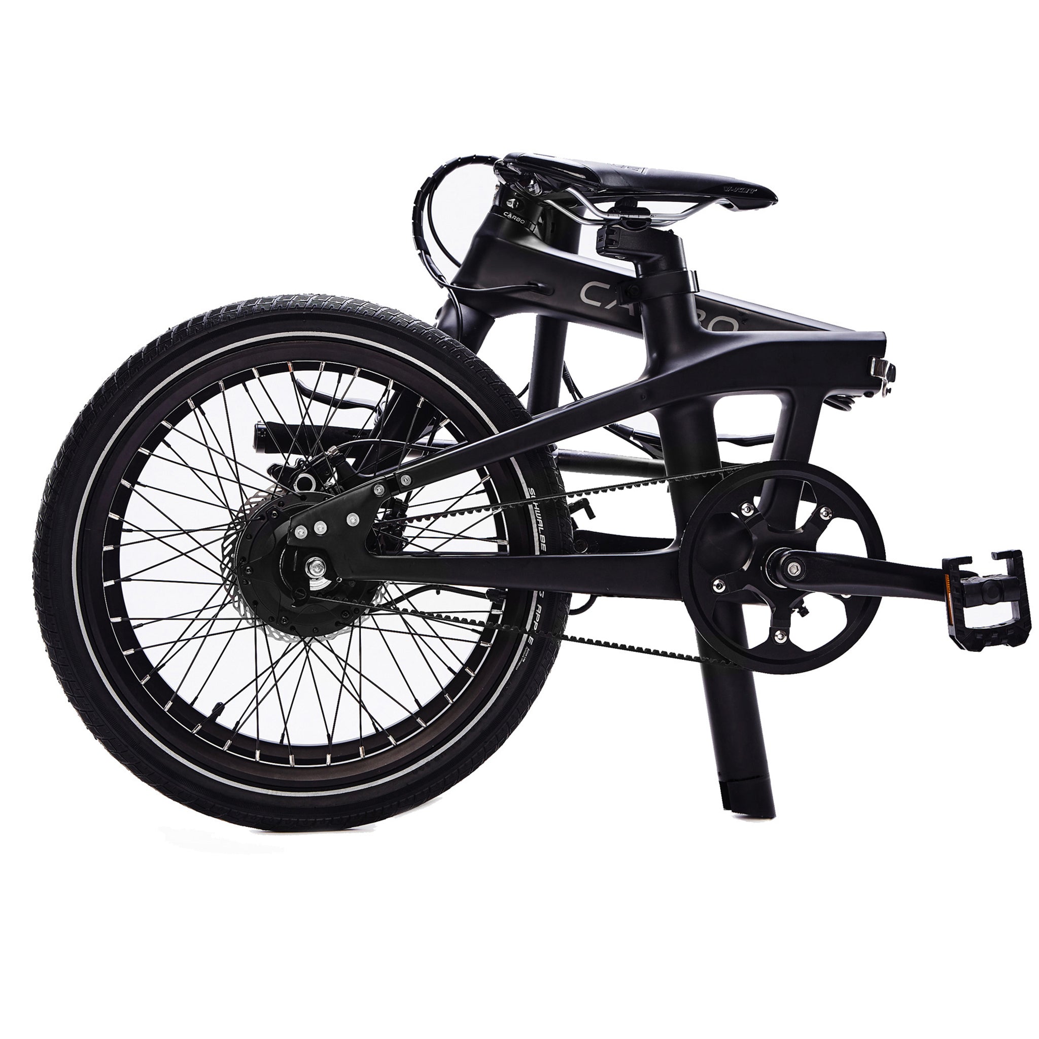 Bicicleta eléctrica CARBO con transmisión por correa